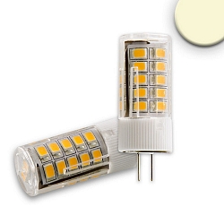 LED Stiftsockellampe 33SMD, 12V AC/DC, G4, 3.5W 2700K 320lm 270�, nicht dimmbar, wei� / klar