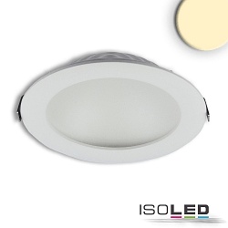 LED downlight LUNA 18W, indirect lightbeam, warm white, rotatable, dimmable, white, 18W 2700K 1010lm 120