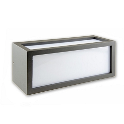 Au�enwandleuchte BOX-II, IP54, E27, exkl. Leuchtmittel, Aluminium / Kunststoff, Anthrazit