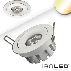 LED Einbaustrahler SUNSET, 15W 2200-3100K 1000lm 45°, CRI >95, Dim-to-warm, schwenkbar, weiß