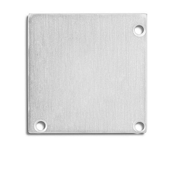 Zubeh�r f�r LAMP35(EDGE) / CORNER20 mit COVER16 - Aluminium-Endkappe EC52 (2 Stk.), inkl. Schrauben