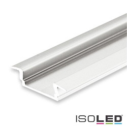 LED recessed / surface mount profile DIVE12 FLAT, aluminium, 200cm, anodized aluminium