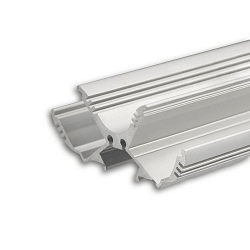 LED Leuchtenprofil LOOP13, Aluminium eloxiert, 2-fach, 200cm