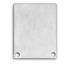 Zubeh�r f�r Profil SURF / DIVE24 FLAT mit COVER12 - Endkappe EC45 Alu (2 Stk.), b�ndig, inkl. Schrauben