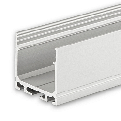LED Aufbauprofil SURF24, Aluminium, 200cm, Alu eloxiert