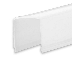 Zubeh�r f�r Profil SURF24(FLAT) / DIVE24(FLAT) - Abdeckung COVER12, opal, 65% Transluzenz, 200cm