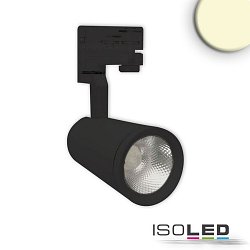 LED 3-phase track spot, 15W, 38, CRi >92, rotatable and swivelling, 3000K 1300lm, black