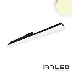 3-phase linear luminaire 60cm, suitable for offices, fixed optics, 20W 3000K 2200lm 110, black