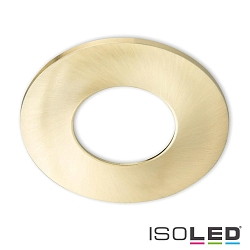 Aluminium cover for recessed spot Sys-68, round, brushed gold