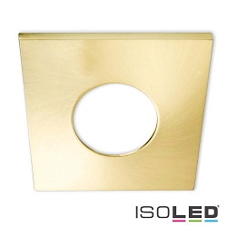 Aluminium cover for recessed spot Sys-68, angular, brushed gold