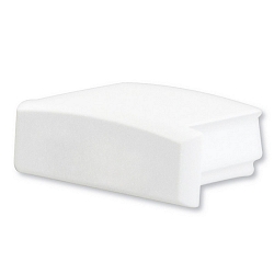 Zubeh�r f�r Profil SURF12 FLAT - Endkappe (1 Stk.), EC1W, wei�, geschlossen