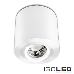 Ceiling luminaire for GU10 / MR16, round, IP20, swivelling, excl. socket, excl. lamps, white