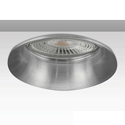 Einbaurahmen SLIM RUND f�r GU10/MR16, � 6.9cm, exkl. Fassung, exkl. Leuchtmittel, Aluminium, Alu geb�rstet