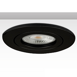 recessed mounting frame for GU10 / MR16, IP20, excl. socket, excl. lamps, aluminium, round, � 8.4cm