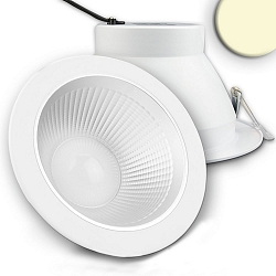 LED downlight REFLECTOR, UGR<19, suitable for offices, IP52, � 23.4cm, CRI >95, white, 30W 3000K 2450lm 60�