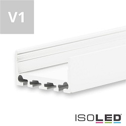 LED Aufbauprofil SURF24 FLAT V1, Aluminium, 200cm, Wei RAL 9010