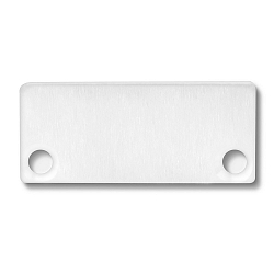 Zubeh�r f�r SURF24 / DIVE24 FLAT mit COVER10 - Aluminium-Endkappe EC43 (2 Stk.), inkl. Schrauben