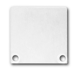 Zubeh�r f�r SURF24 / DIVE24 mit COVER10 - Aluminium-Endkappe EC47 (2 Stk.), inkl. Schrauben, Wei� RAL 9010