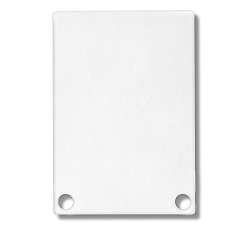 Zubeh�r f�r SURF24 / DIVE24 mit COVER11 - Aluminium-Endkappe EC48 (2 Stk.), inkl. Schrauben, Wei� RAL 9010