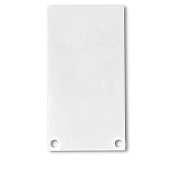Zubeh�r f�r SURF24 / DIVE24 mit COVER12 - Aluminium-Endkappe EC49 (2 Stk.), inkl. Schrauben, Wei� RAL 9010