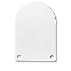 Zubeh�r f�r SURF24 / DIVE24 mit COVER13 - Aluminium-Endkappe EC50 (2 Stk.), inkl. Schrauben, Wei� RAL 9010