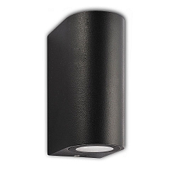 Au�enwandleuchte SIARA Up&Down, IP54, 2x GU10, exkl. Leuchtmittel, Schwarz