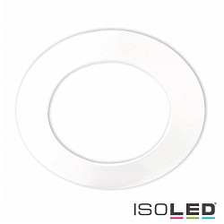 Round aluminium cover for recessed spot Sys-90, white