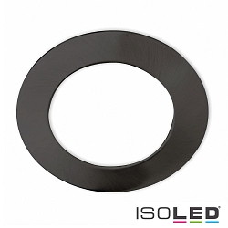 Round aluminium cover for recessed spot Sys-90, black