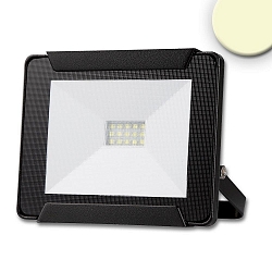 Outdoor LED Fluter 10W, IP65, inkl. Abnehmbarem Kabel, drehbar und schwenkbar, schwarz, 3000K 800lm 120�