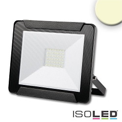 Outdoor LED floodlight 30W, warm white, black, IP65, rotatable and swivelling, 3000K 2400lm 120