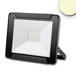 Outdoor LED floodlight 30W, warm white, black, IP65, rotatable and swivelling, 3000K 2400lm 120�