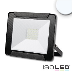 LED floodlight 30W, cool white, black, IP65, rotatable and swivelling, 6500K 2400lm 120