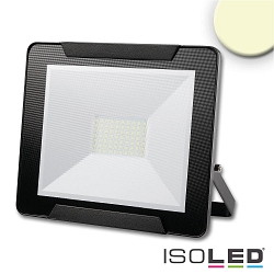 Outdoor LED floodlight 50W, warm white, black, IP65, rotatable and swivelling, 3000K 4000lm 120