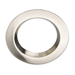 Cover Aluminium RUND r�ckversetzt f�r Einbaustrahler Sys-90, Chrom matt