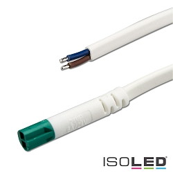 Mini-Plug Anschlusskabel Male, 100cm, 2x0.75, IP54, max. 48V, Wei-grn
