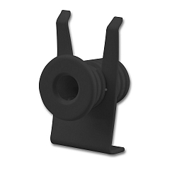 Mini-Plug connection cover with strain relief for ISO-113528, black