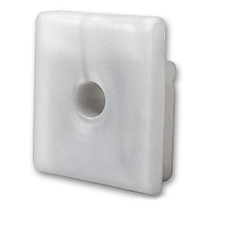 Zubeh�r f�r Profil SURF16 - Silikon-Endkappe (1 Stk.), inkl. Schrauben, EC57, mit Kabeldurchf�hrung