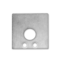Zubeh�r f�r Profil SURF16 - Aluminium-Endkappe (2 Stk.), inkl. Schrauben, EC59, mit Kabeldurchf�hrung