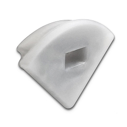 Zubeh�r f�r Profil CORNER9 (1 Stk.) - Silikon Endkappe, EC68, mit Kabeldurchf�hrung
