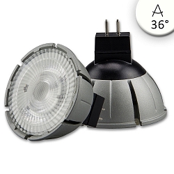 Vollspektrum LED Strahler MR16 COB, 12V AC/DC, GU5.3, 7W 4000K 540lm 36�, CRI>98, dimmbar