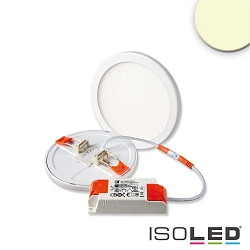 LED downlight Flex 8W, IP52, UGR<19, suitable for offices, DA 5-10cm, not dimmable, white, 8W 3000K 700lm 120