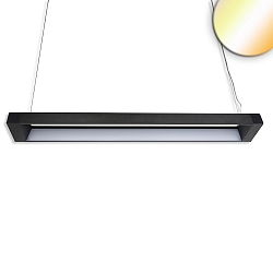 LED H�ngeleuchte FRAME, IP40, L�nge 122.2cm, 40W ColorSwitch 3000-5700K 3600lm 120�, schwarz