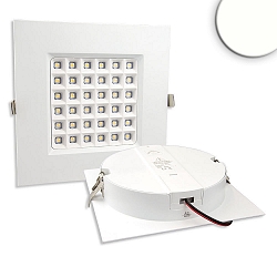 LED Downlight PRISM, UGR<19, BAP geeignet, IP54, eckig, 19 x 19cm, starre Optik, dimmbar, 18W 4000K 2000lm 90�