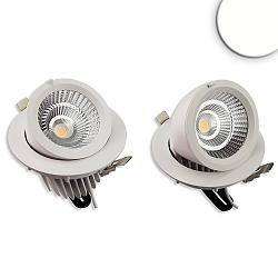 LED Shop-Downlight SPHERE, IP42, � 16.4cm, ausschwenkbar + drehbar, nicht dimmbar, wei�, 35W 4000K 3200lm 38�