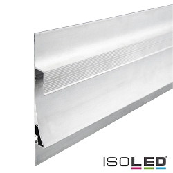 LED drywall lighting profile SINGLE CURVE, indirect lightbeam, for 1 LED-Strip, aluminium, 200cm, anodized aluminium