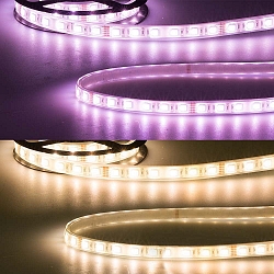 LED AQUA RGB+WW Flex strip, 24V, IP68, 19W/m, 4in1 chip, 500cm