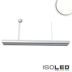 LED Office hanging lamp GRID Up+Down, UGR<6, stackable, 1-10V dimmable, matt silver, 30+30W 4000K 6500lm