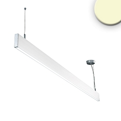LED hanging lamp Linear Up+Down 1200, IP40, prismatic, linear connectable, 40W 3000K 2550+750lm 2x120�, white