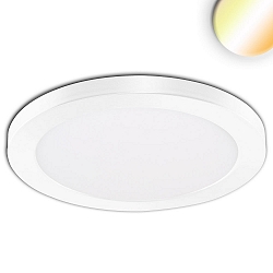 LED Aufbau-/Einbauleuchte Slim Flex, IP44, 24W, ColorSwitch 3000|3500|4000K 2040lm 120�, Deckenausschnitt variabel, Wei�