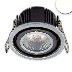 Recessed outdoor LED spot Sys-68, IP65, fixed optics, CRi >95, push-/ DALI-dimmable, 10W 4000K 875lm 60�